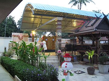 Outdoor wedding area