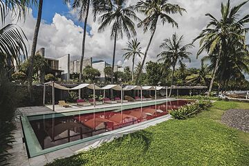 Outdoor wedding area