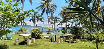 Outdoor wedding area