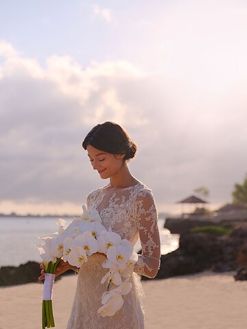 Outdoor wedding area