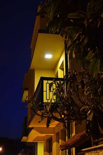 Front of property - evening/night