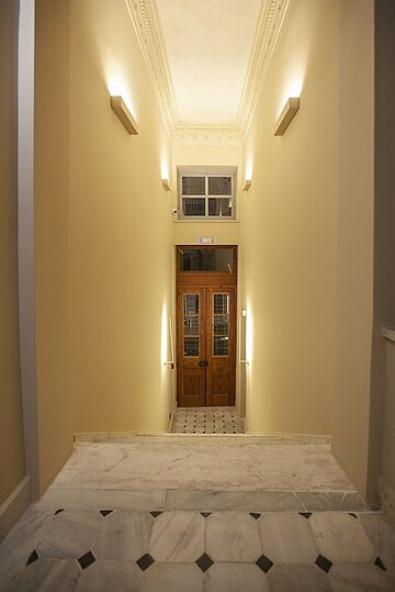 Interior entrance