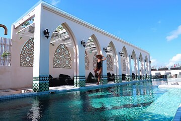 Rooftop pool