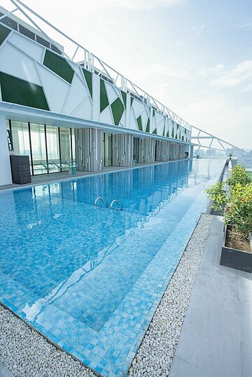 Rooftop pool