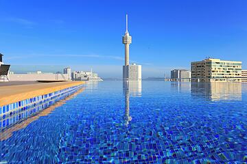 Rooftop pool