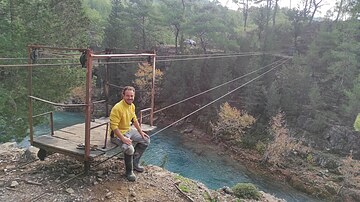 Outdoor rock climbing