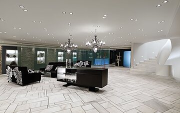 Lobby sitting area