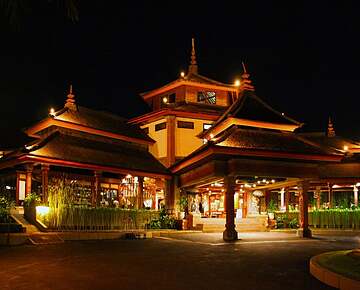 Front of property - evening/night