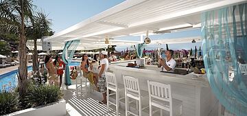 Poolside bar