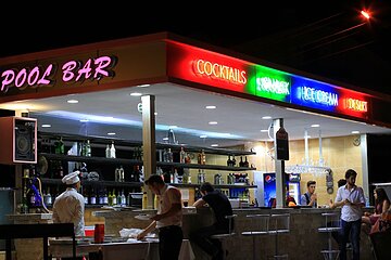 Poolside bar