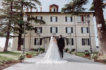 Outdoor wedding area