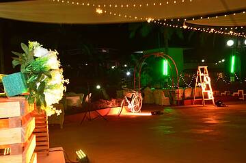 Outdoor wedding area