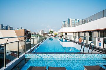 Rooftop pool