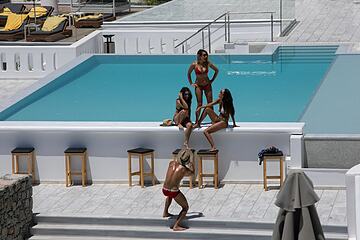 Poolside bar