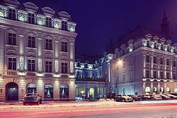 Front of property - evening/night