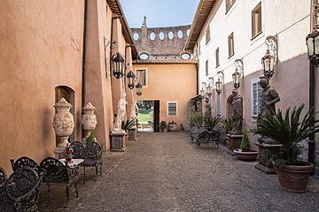 Outdoor wedding area