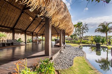 Outdoor wedding area