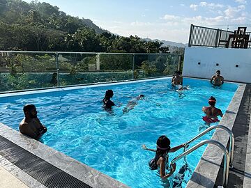 Rooftop pool